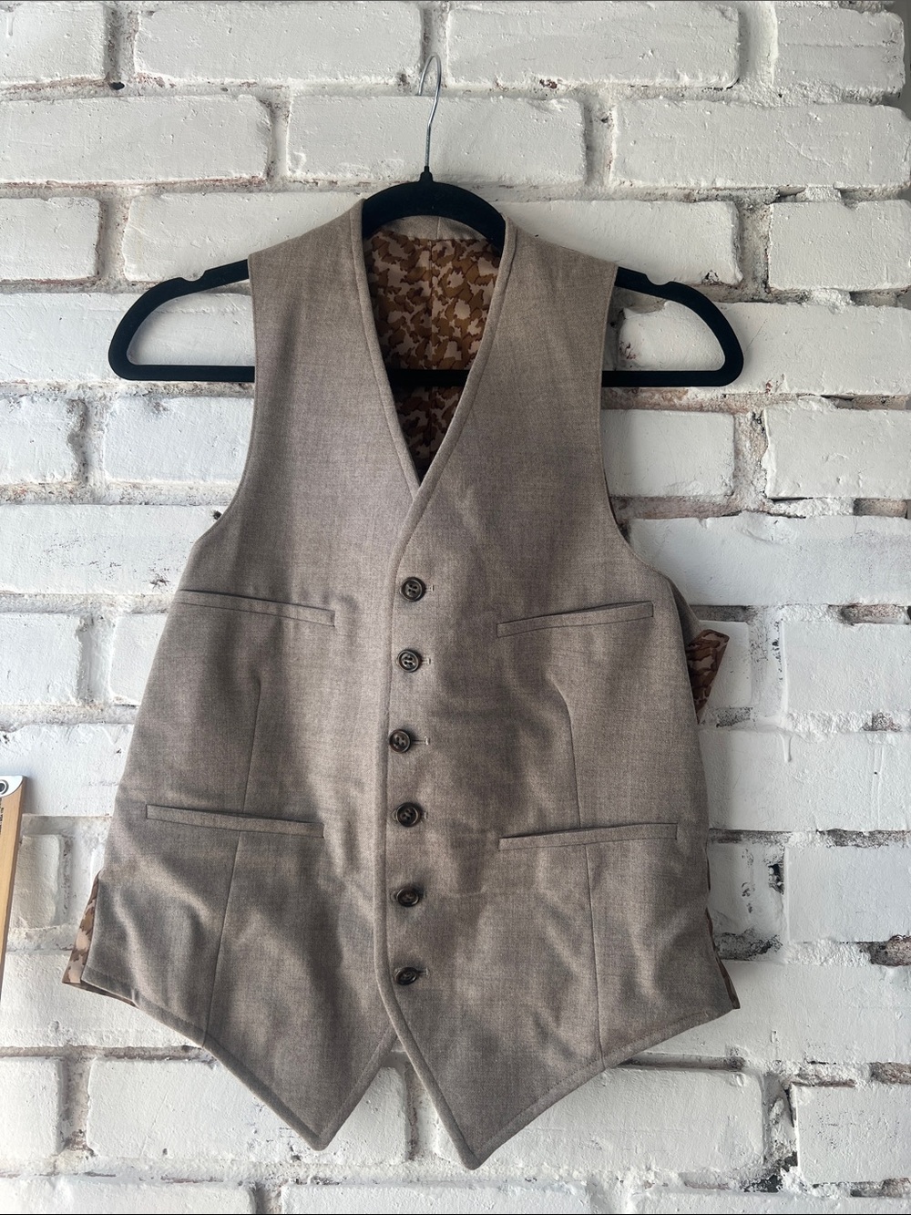 Vintage Beige Men's Vest